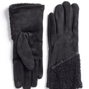 suedette touchscreen gloves