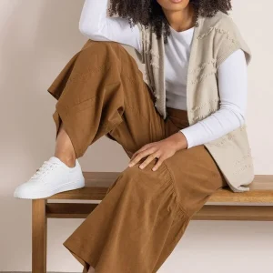 wide leg palazzo cord trousers